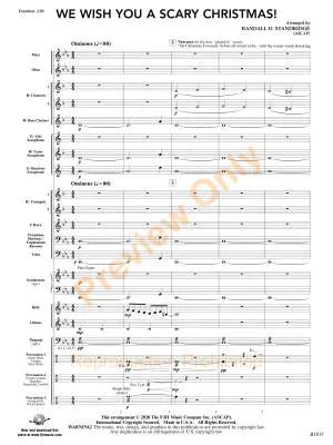 We Wish You a Scary Christmas! - Standridge - Concert Band - Gr. 1.5