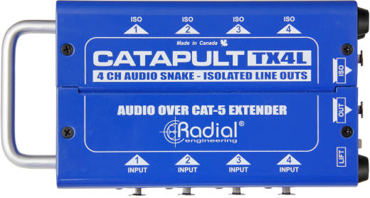 Radial - Catapult TX4L 4-Channel Cat-5 Line-Level Audio Snake - Transmitter