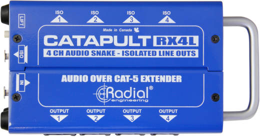 Radial - Catapult RX4L 4-Channel Cat-5 Line-Level Audio Snake - Receiver