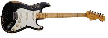 ★★Custom HardRelic Black Stratocaster★★ Fender Jimi Hendrix Stratocaster, Maple Fingerboard - Black