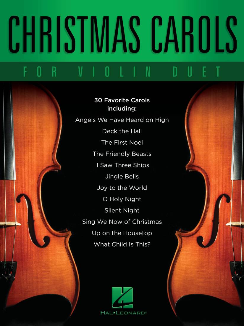 Christmas Carols for Violin Duet - Book