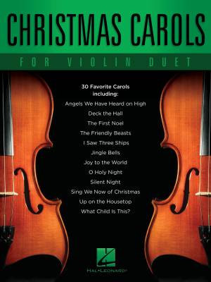 Christmas Carols for Violin Duet - Book