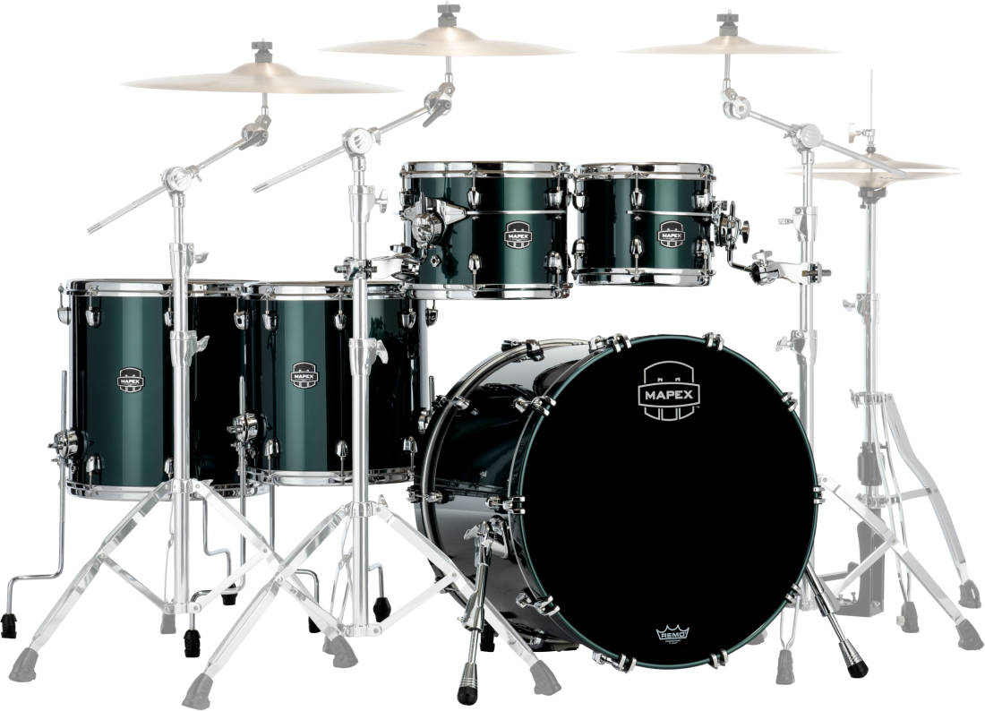 Saturn Evolution 5-Piece Shell Pack (22,10,12,14,16) - Brunswick Green