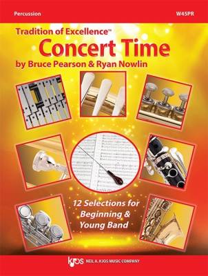 Kjos Music - Tradition of Excellence: Concert Time - Pearson/Nowlin - Percussion - Book