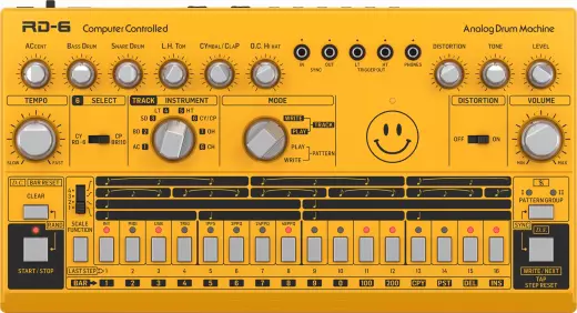 RD-6 Analogue Drum Machine - Yellow