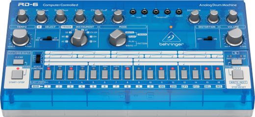 RD-6 Analogue Drum Machine - Transparent Blue