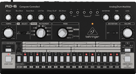Behringer - RD-6 Analogue Drum Machine - Black