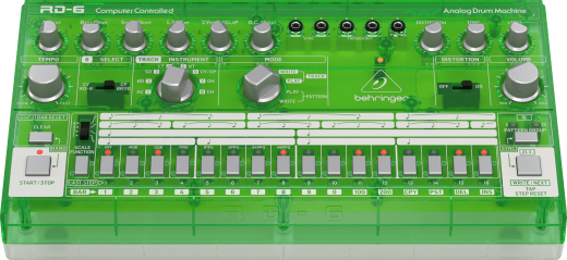 RD-6 Analogue Drum Machine - Transparent Green