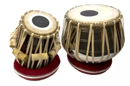 Deluxe Tabla Set, Nickel Plated Brass