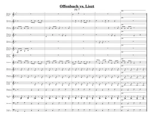 OffenBach vs. Liszt - Brooks - Boomwhackers/Percussion