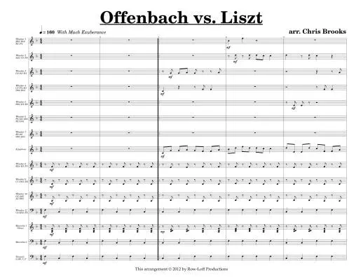OffenBach vs. Liszt - Brooks - Boomwhackers/Percussion