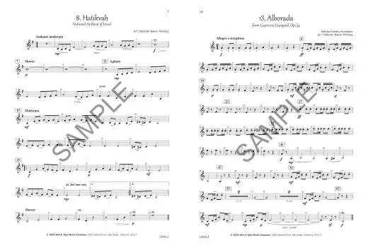 Symphony Performance Folio - Monday - 2nd Bb Clarinet - Book