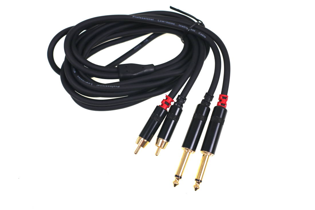 Link Audio Premium Dual RCA to 1/4 Cable - 10 foot