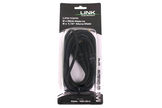 Link Audio Premium Dual RCA to 1/4 Cable - 10 foot