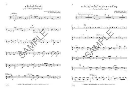 Symphony Performance Folio - Monday - 2nd Bb Trumpet - Book