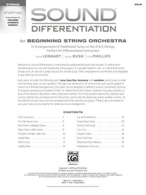 Sound Differentiation for Beginning String Orchestra - Lenhart/Bush/Phillips - Violin - Book