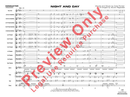 Night and Day - Porter/Ragsdale - Jazz Ensemble - Gr. 3