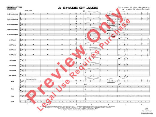 A Shade of Jade - Henderson/Baylock - Jazz Ensemble - Gr. 4