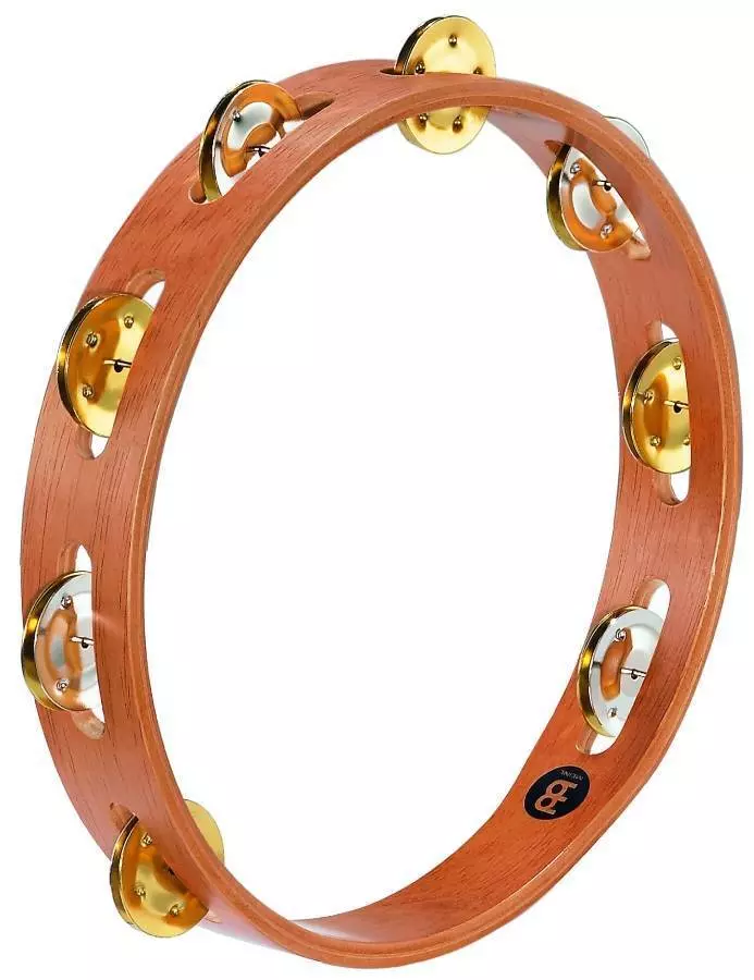 Recording Combo Wood Tambourine - Dual-Alloy Jingles