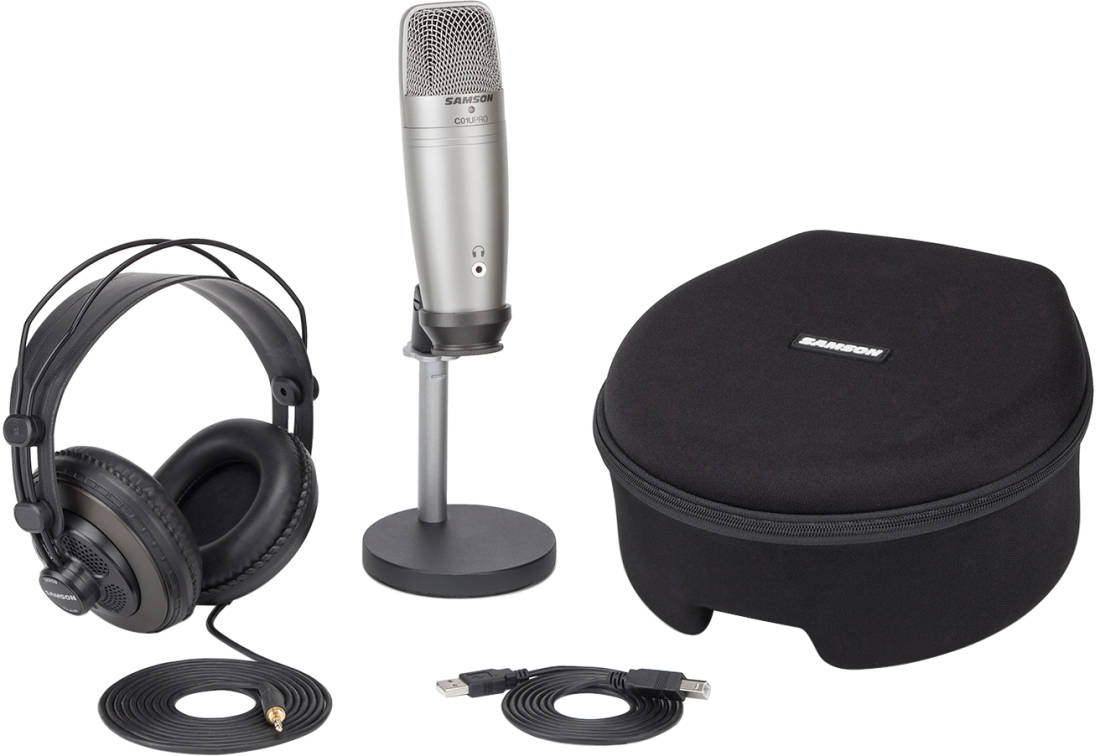 C01U Pro Podcasting Pack with USB Studio Condenser Microphone