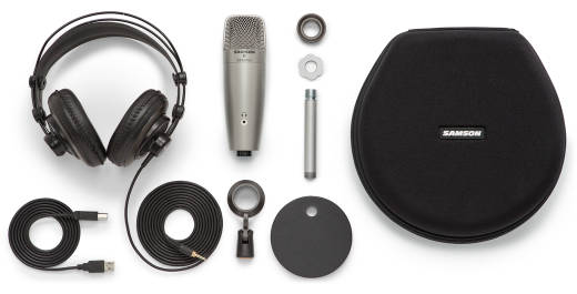 C01U Pro Podcasting Pack with USB Studio Condenser Microphone