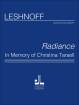 Theodore Presser - Radiance: In Memory of Christina Tarsell - Leshnoff - Piano Quintet