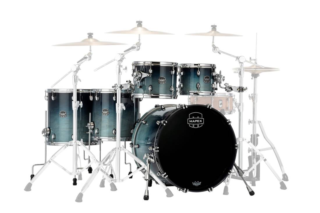 Saturn Renew 5-Piece Shell Pack (22,10,12,14,16) - Teal Blue Fade