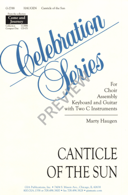 GIA Publications - Canticle of the Sun - Haugen - SATB