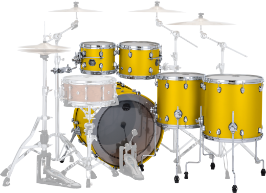 Saturn Evolution 5-Piece Shell Pack (22,10,12,14,16) - Tuscan Yellow