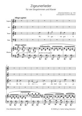 Gypsy Songs Op. 103 - Brahms/Conrat/Wiechert - SATB