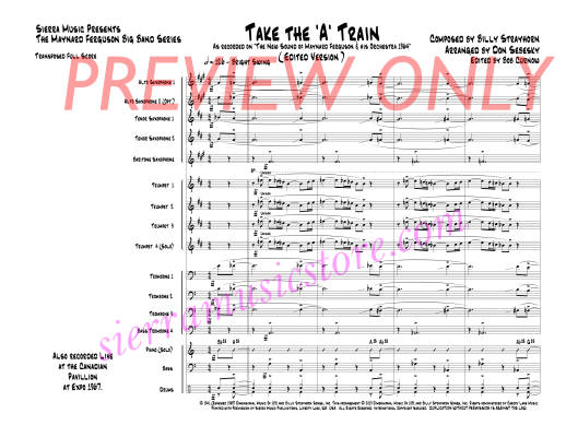 Take The A Train - Strayhorn/Sebesky/Curnow - Jazz Ensemble - Gr. 5
