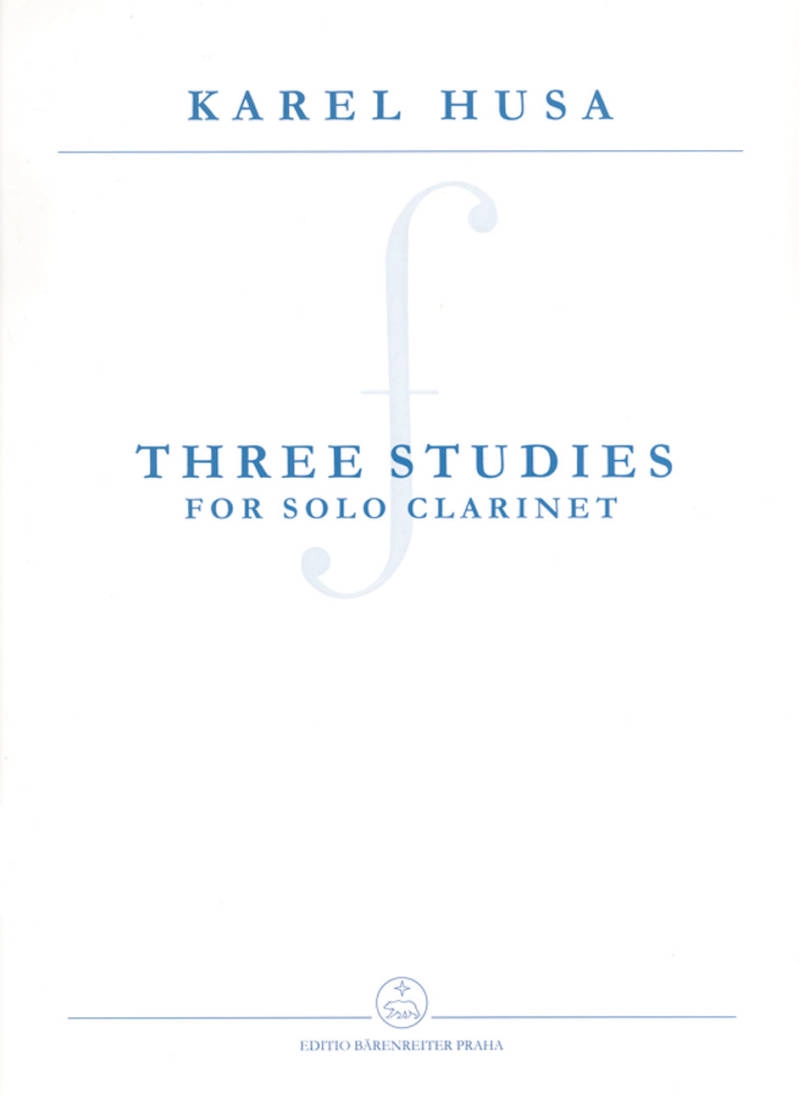 Three Studies for Solo Clarinet - Husa - Bb Clarinet - Book