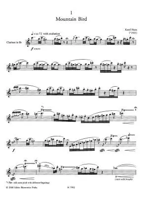 Three Studies for Solo Clarinet - Husa - Performance Score - Clarinet