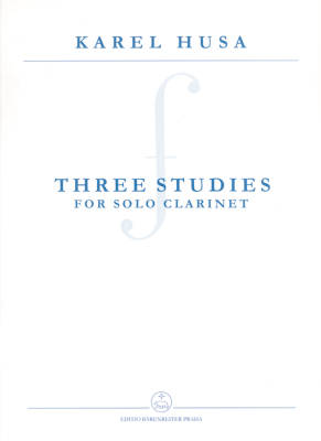 Baerenreiter Verlag - Three Studies for Solo Clarinet - Husa - Clarinette Sib- Livre