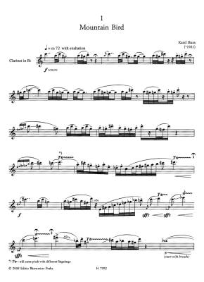 Three Studies for Solo Clarinet - Husa - Bb Clarinet - Book