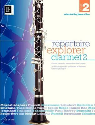 Universal Edition - Repertoire Explorer--Clarinet, Book 2: Graded Pieces for Intermediate-level Players - Rae - Clarinet/Piano - Book
