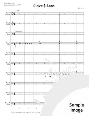 Clave & Sons - Rath - Percussion Ensemble - Score/PDF Parts