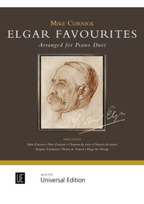 Universal Edition - Elgar Favourites - Elgar/Cornick - Piano Duet (1 Piano, 4 Hands) - Book