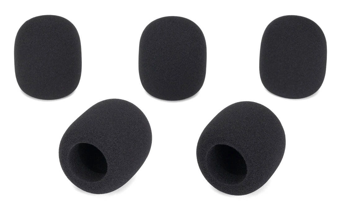 WS1 Microphone Windscreen 5-Pack - Black