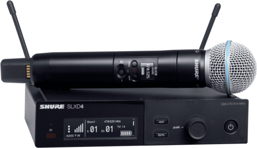 Shure - SLXD24/B58 Wireless System with Beta 58A Handheld Transmitter - G58