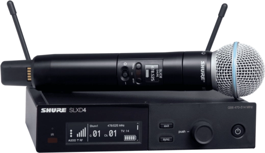 Shure - SLXD24/B58 Wireless System with Beta 58A Handheld Transmitter - H55