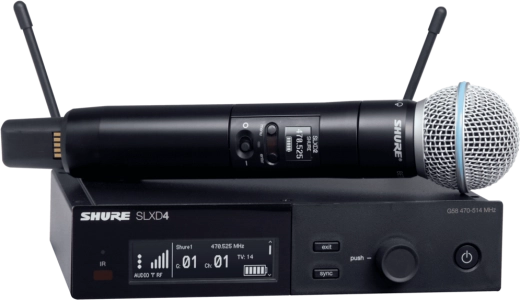 Shure - SLXD24/B58 Wireless System with Beta 58A Handheld Transmitter - J52