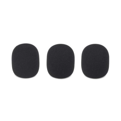 Samson - Replacement Windscreens for SE10 and SE50 Earset Microphones, 3 Pack - Black