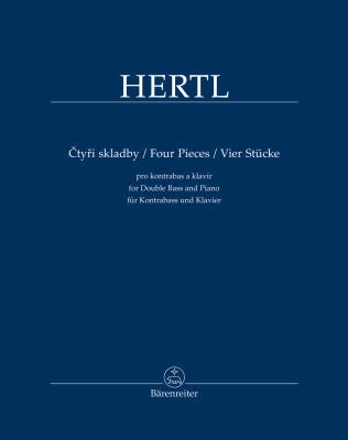 Four Pieces for Double Bass and Piano - Hertl/Schafer - Book