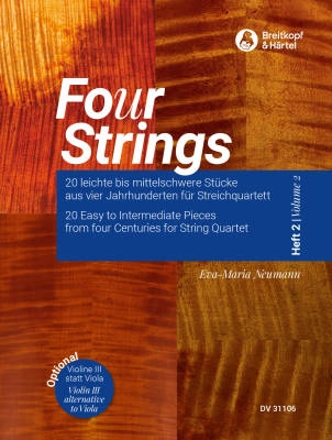 Breitkopf & Hartel - Fo(u)r Strings, Volume 2 - Neumann - String Quartet - Score/Parts