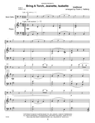 Celebrating Christmas (14 Grade 4 Solos With Piano Accompaniment) - Halferty - Cello - Book