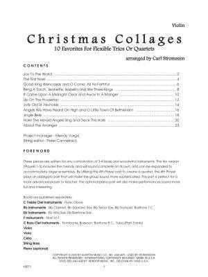 Christmas Collages: 10 Favorites For Flexible Trios Or Quartets - Violin - Strommen - Book