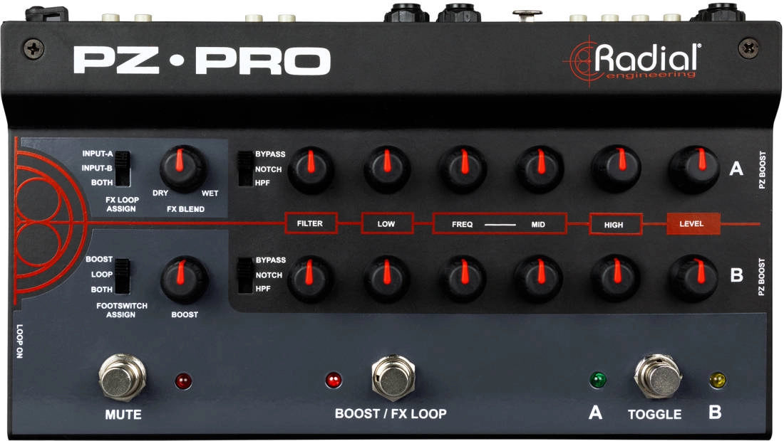 PZ-Pro 2-Channel Acoustic Instrument Preamp