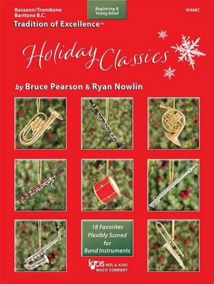 Tradition of Excellence: Holiday Classics - Pearson/Nowlin - Bassoon/Trombone/Baritone B.C - Book