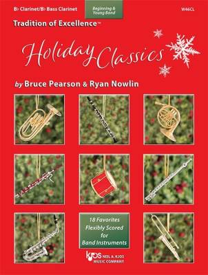 Tradition of Excellence: Holiday Classics - Pearson/Nowlin - Bb Clarinet/Bb Bass Clarinet - Book